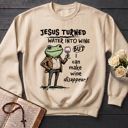Jesus Turned Water Into Wine But I Can Make Wine Disappear 01