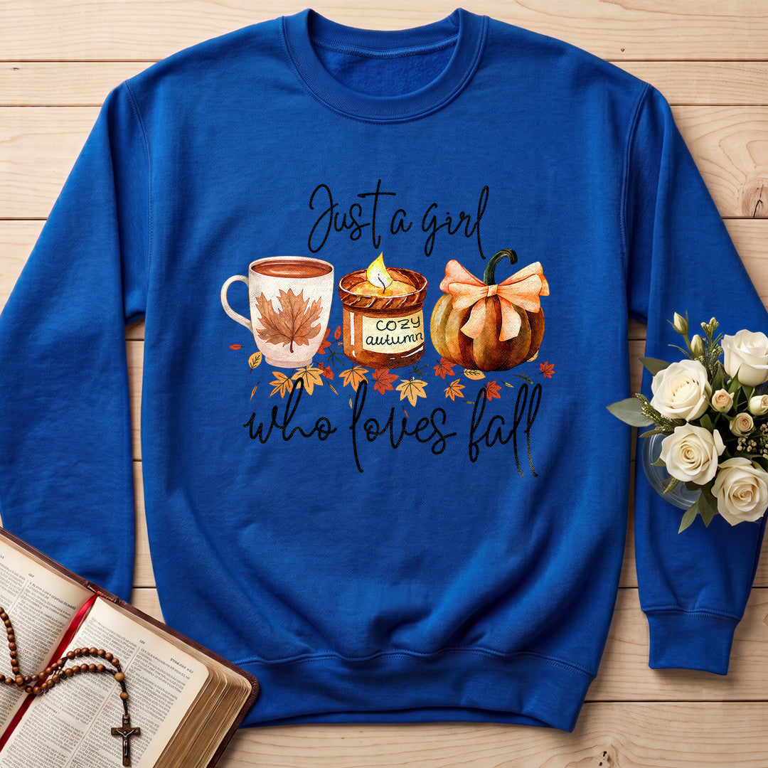 Just A Girl Cozy Autumn Who Loves Fall 01