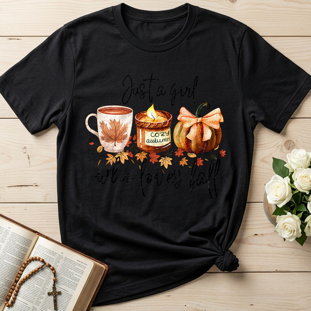 Just A Girl Cozy Autumn Who Loves Fall 01