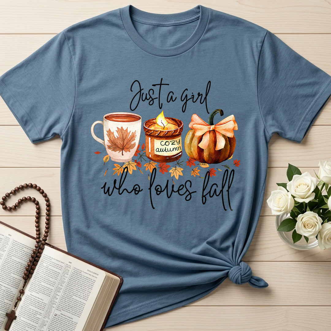 Just A Girl Cozy Autumn Who Loves Fall 01