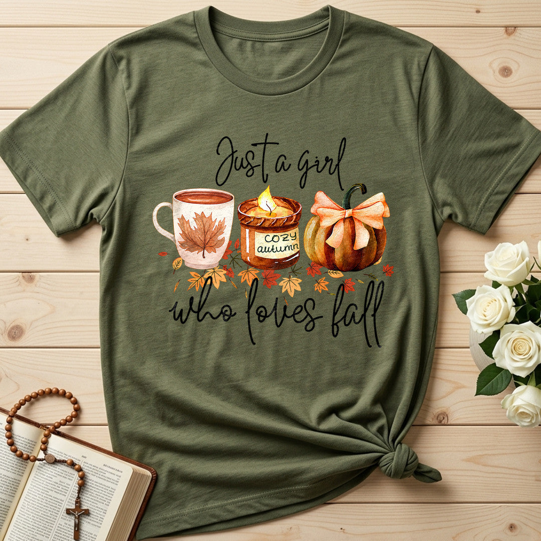 Just A Girl Cozy Autumn Who Loves Fall 01