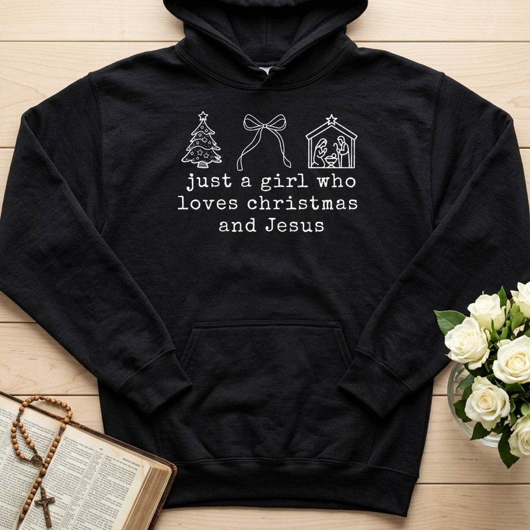 Just A Girl Who Loves Christmas And Jesus 01