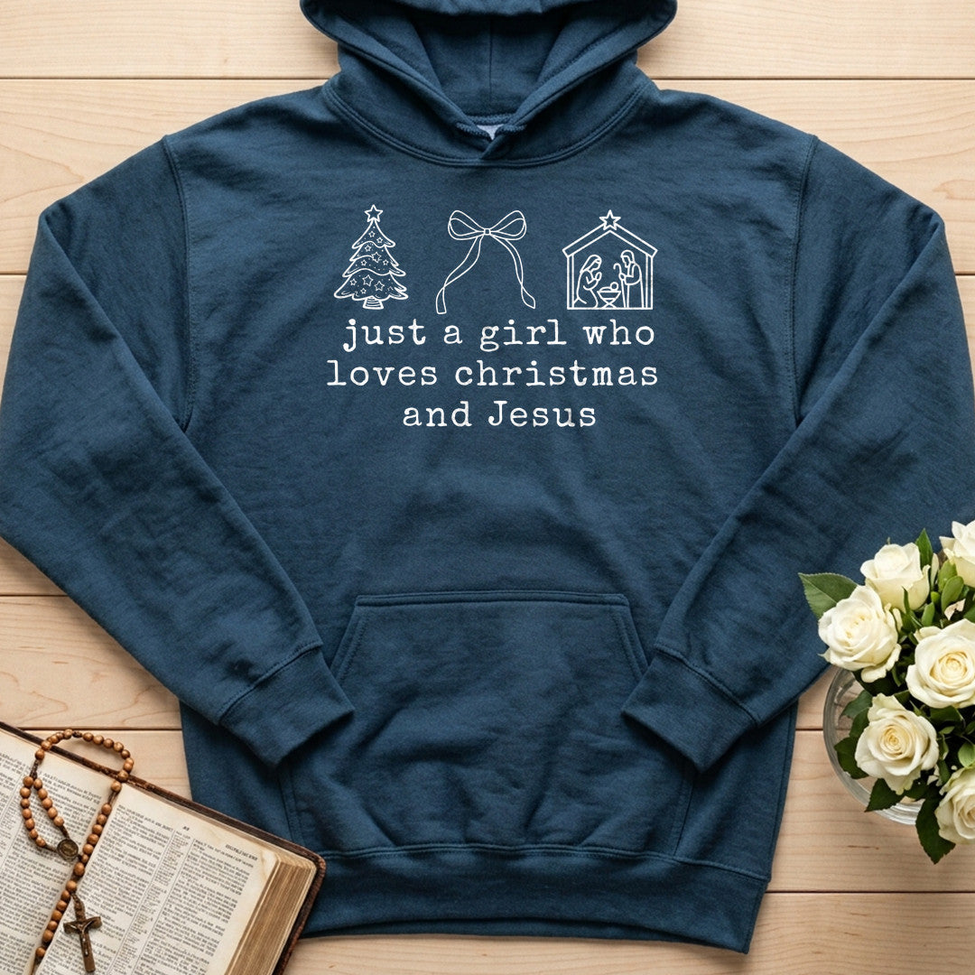 Just A Girl Who Loves Christmas And Jesus 01
