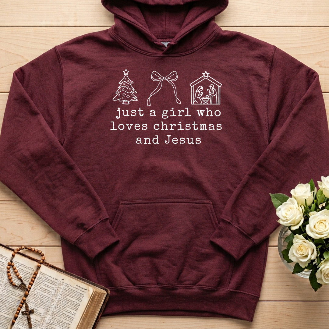 Just A Girl Who Loves Christmas And Jesus 01