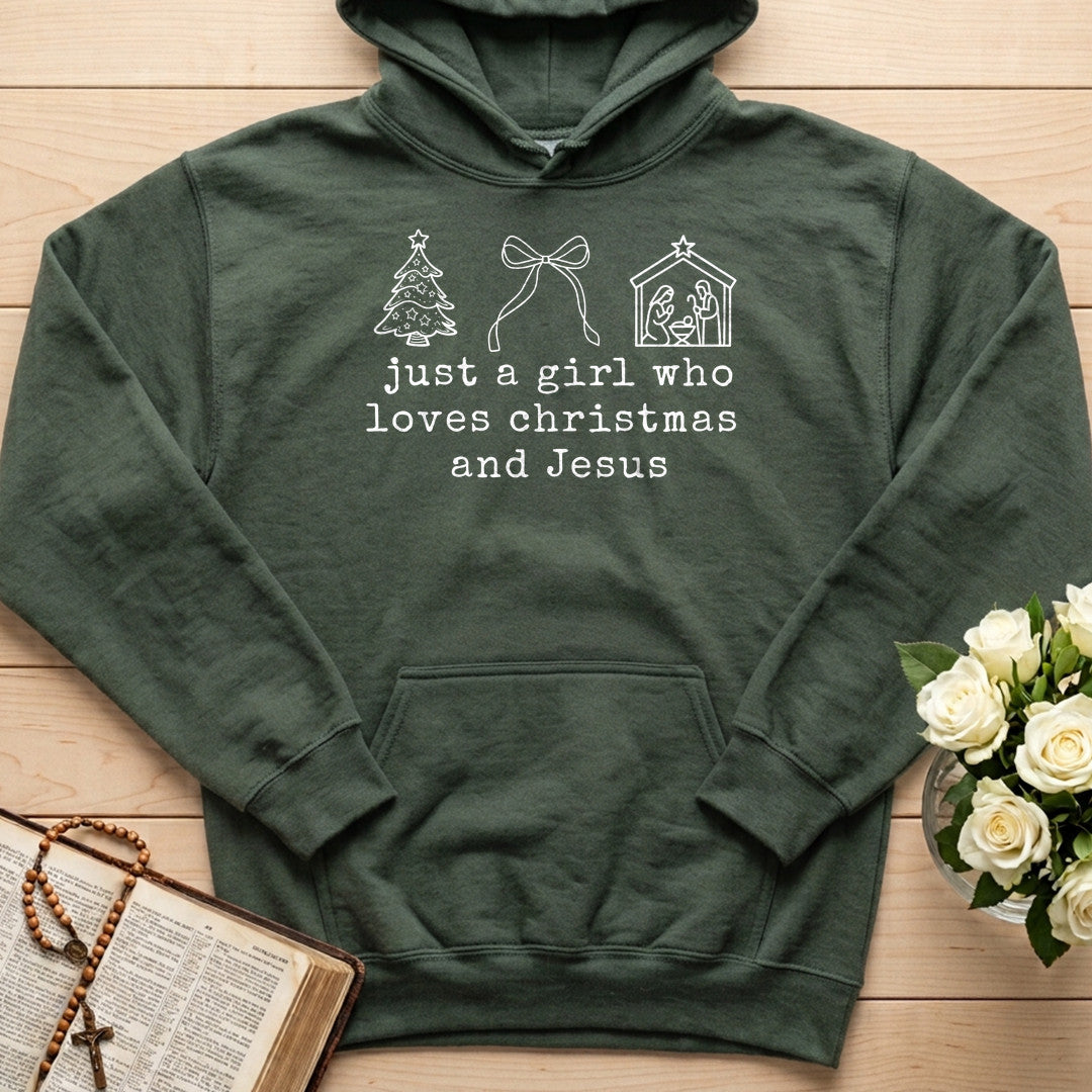 Just A Girl Who Loves Christmas And Jesus 01