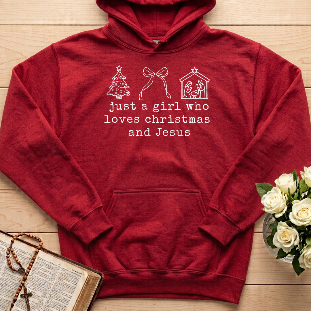 Just A Girl Who Loves Christmas And Jesus 01