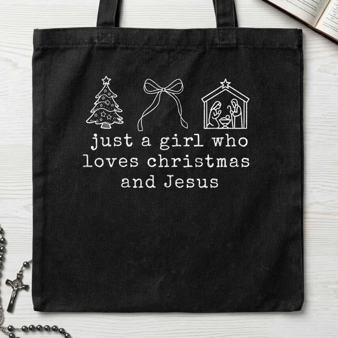 Just A Girl Who Loves Christmas And Jesus 01