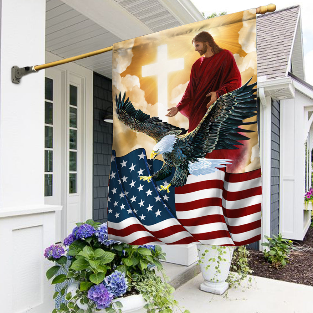 Jesus Flag American Eagle God Jesus Flag