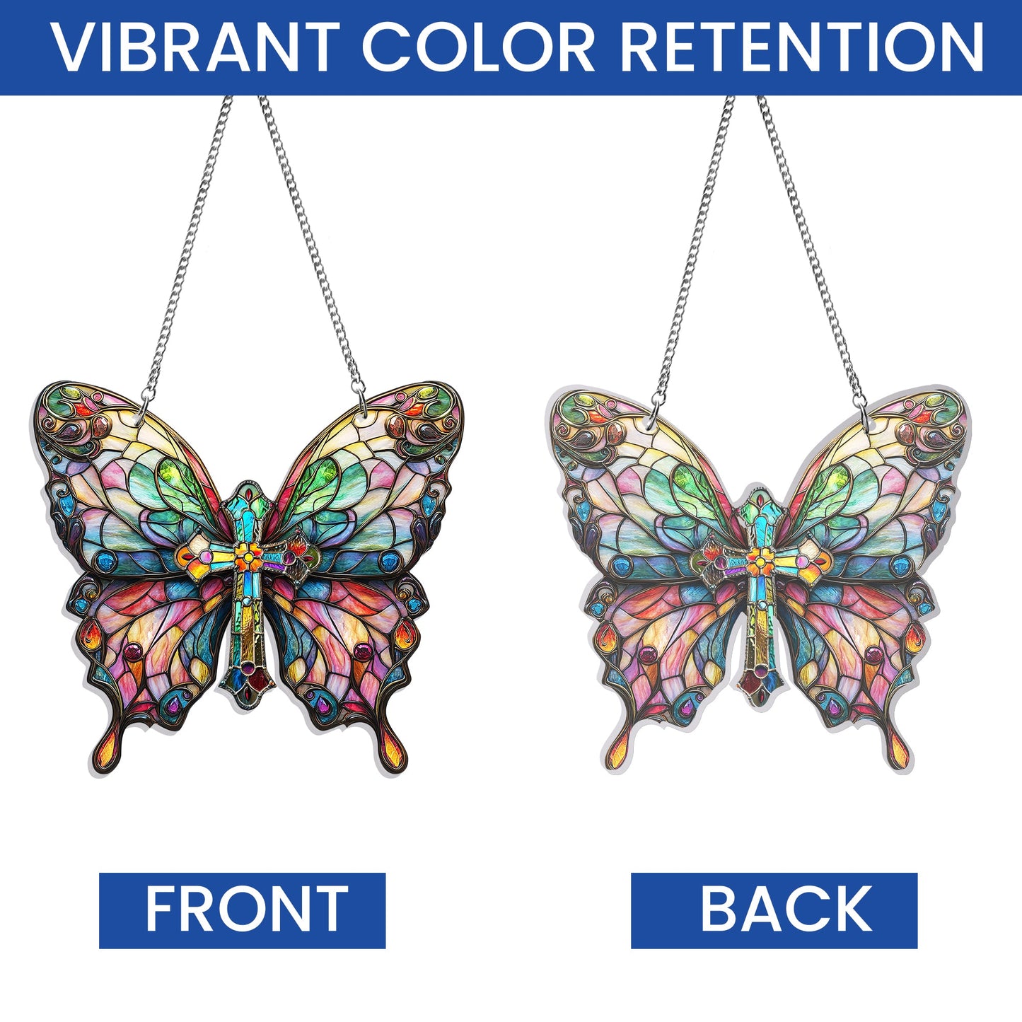 Christian Butterfly Acrylic Suncatcher Hanging