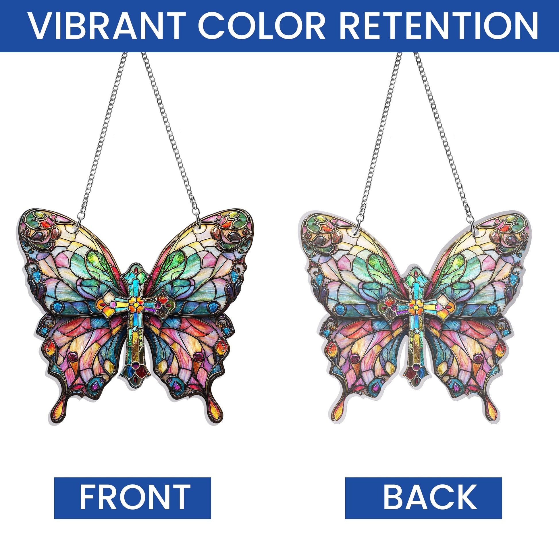 Christian Butterfly Acrylic Suncatcher Hanging