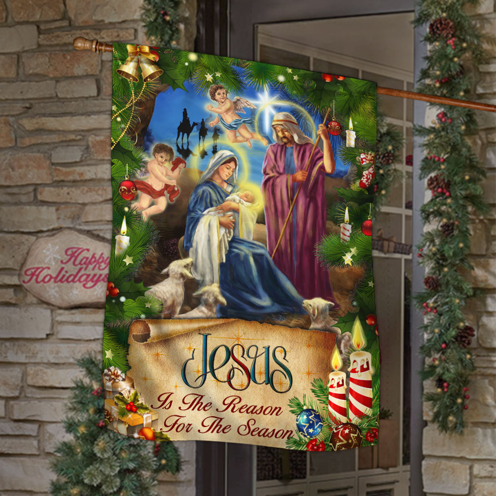 Jesus Flag Nativity Of Jesus Christmas Flag