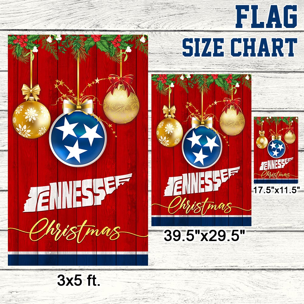 Tennessee Christmas Flag