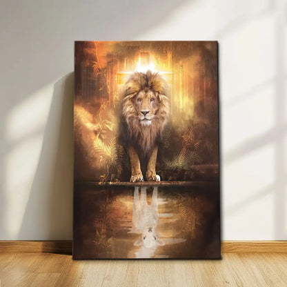 Lion of Judah - Reflection of the Lamb Wall Art Canvas