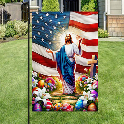 FLAGWIX  Jesus Easter American He Is Risen Christian Flag