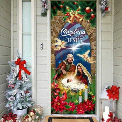 Nativity of Jesus Christmas Door Cover Christmas It’s All About Jesus
