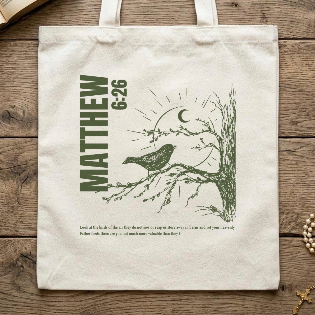 Look At The Birds Of The Air They Do Not Sow Or Reap Or Store Away In Barns And Yet Your Heavenly Father Feeds Them Are You Not Much More Valuable Than They Matthew 6.26 01