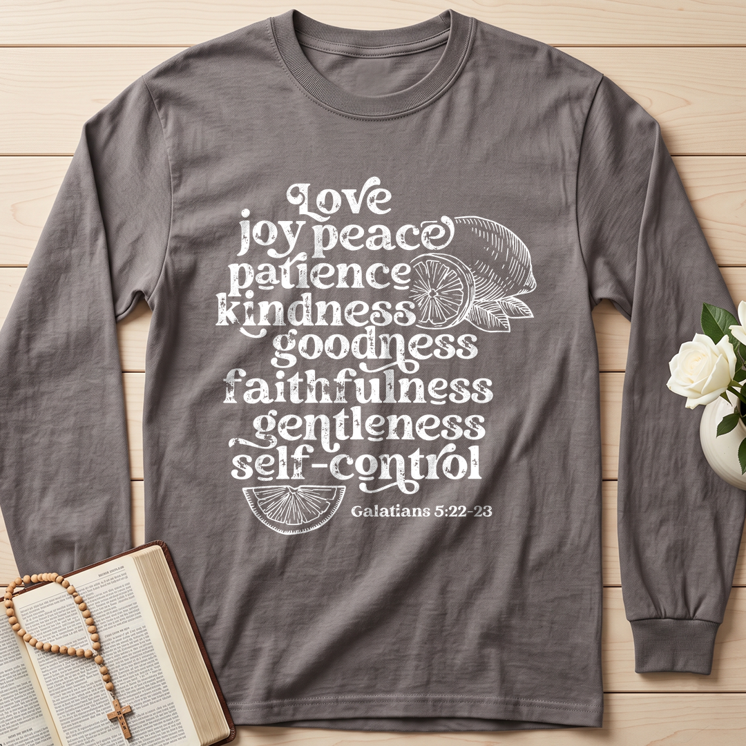 Love Joy Peace Patience Kindness Goodness Faithfulness Gentleness Self-control Galatians 5.22-23 01