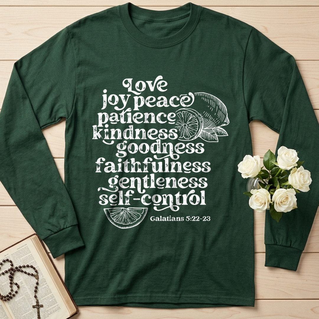 Love Joy Peace Patience Kindness Goodness Faithfulness Gentleness Self-control Galatians 5.22-23 01