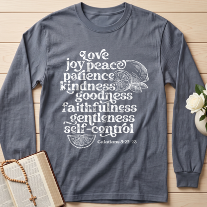 Love Joy Peace Patience Kindness Goodness Faithfulness Gentleness Self-control Galatians 5.22-23 01