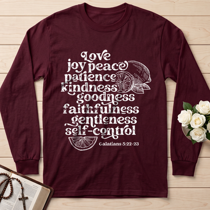 Love Joy Peace Patience Kindness Goodness Faithfulness Gentleness Self-control Galatians 5.22-23 01