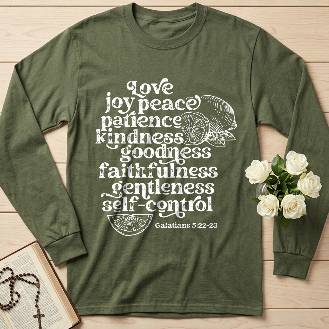 Love Joy Peace Patience Kindness Goodness Faithfulness Gentleness Self-control Galatians 5.22-23 01