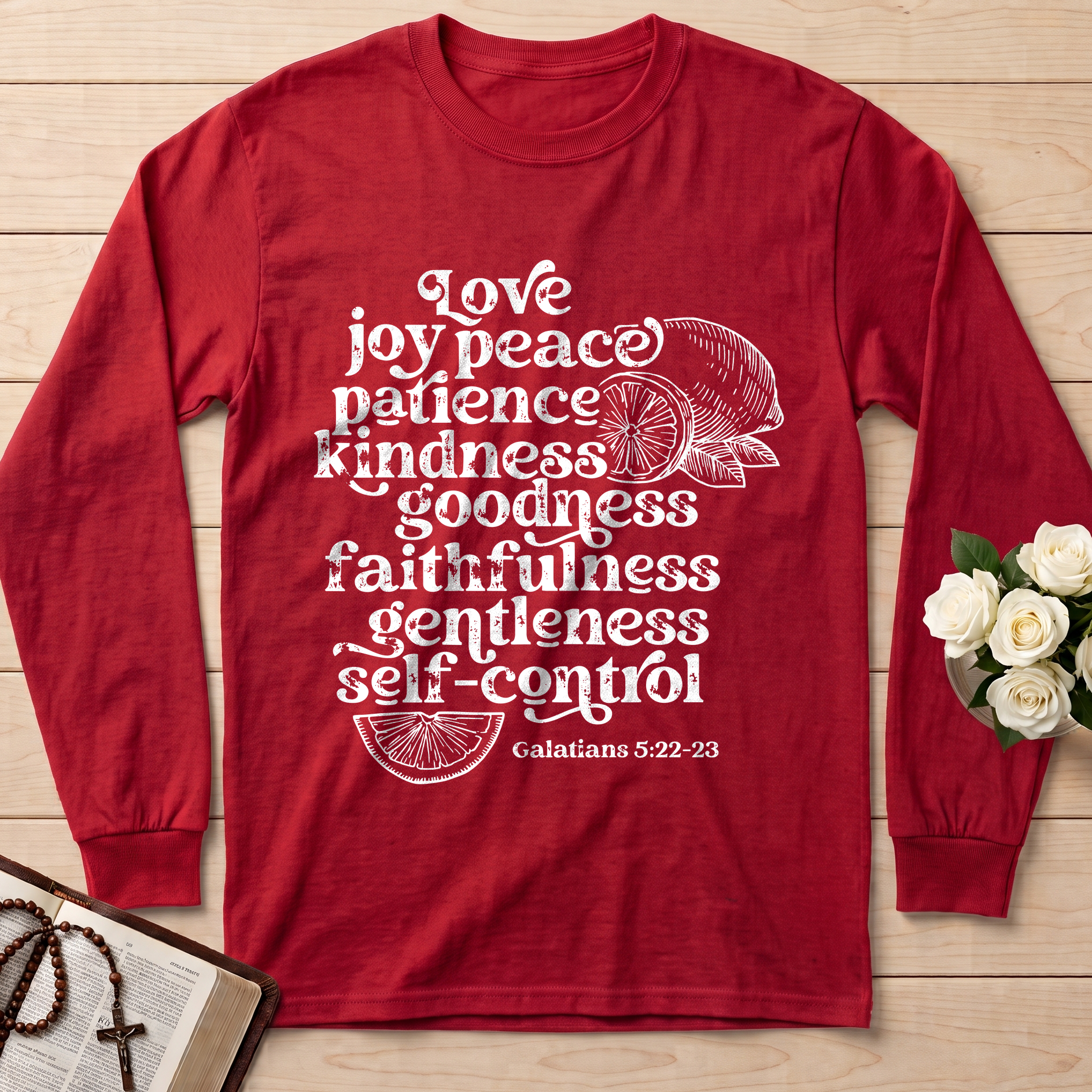 Love Joy Peace Patience Kindness Goodness Faithfulness Gentleness Self-control Galatians 5.22-23 01