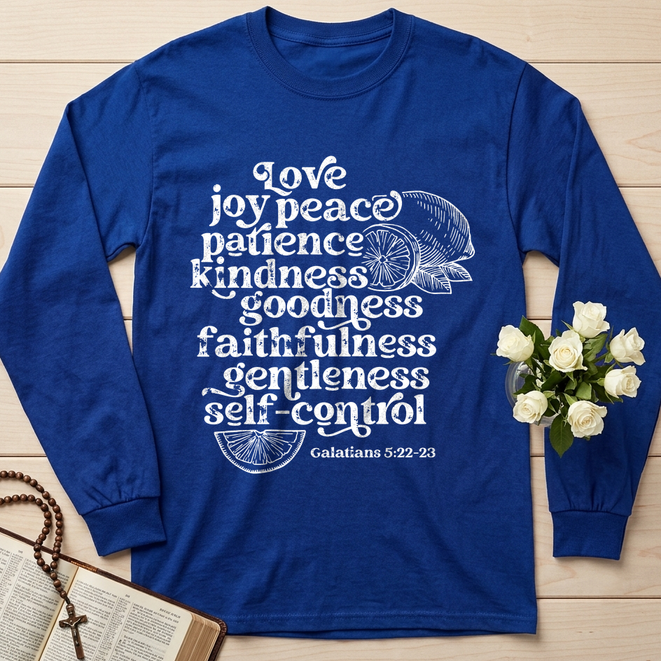 Love Joy Peace Patience Kindness Goodness Faithfulness Gentleness Self-control Galatians 5.22-23 01