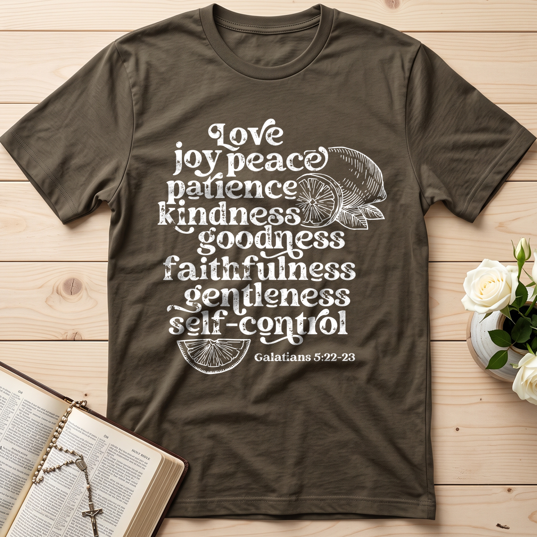 Love Joy Peace Patience Kindness Goodness Faithfulness Gentleness Self-control Galatians 5.22-23 01