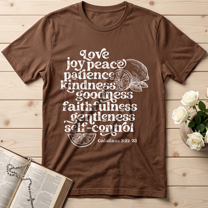 Love Joy Peace Patience Kindness Goodness Faithfulness Gentleness Self-control Galatians 5.22-23 01