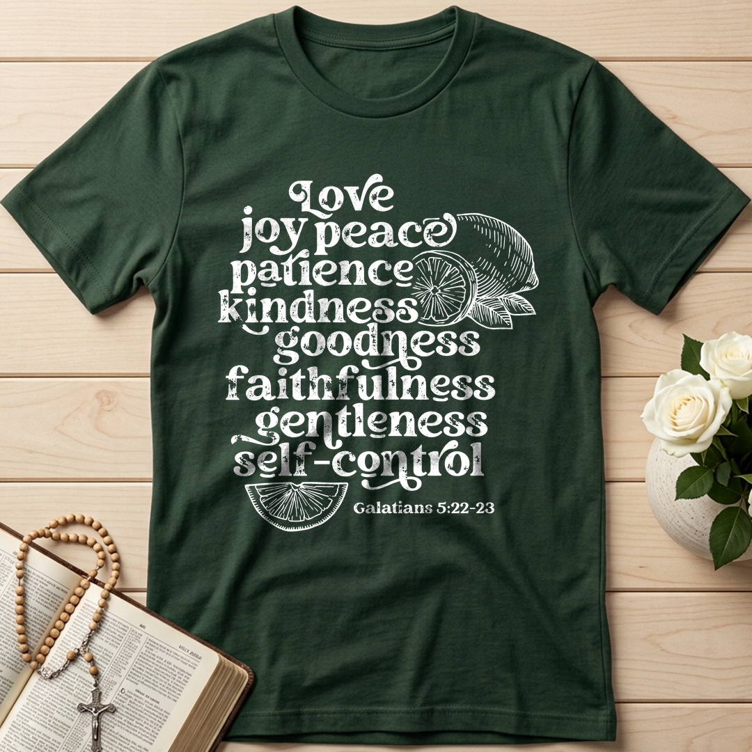 Love Joy Peace Patience Kindness Goodness Faithfulness Gentleness Self-control Galatians 5.22-23 01