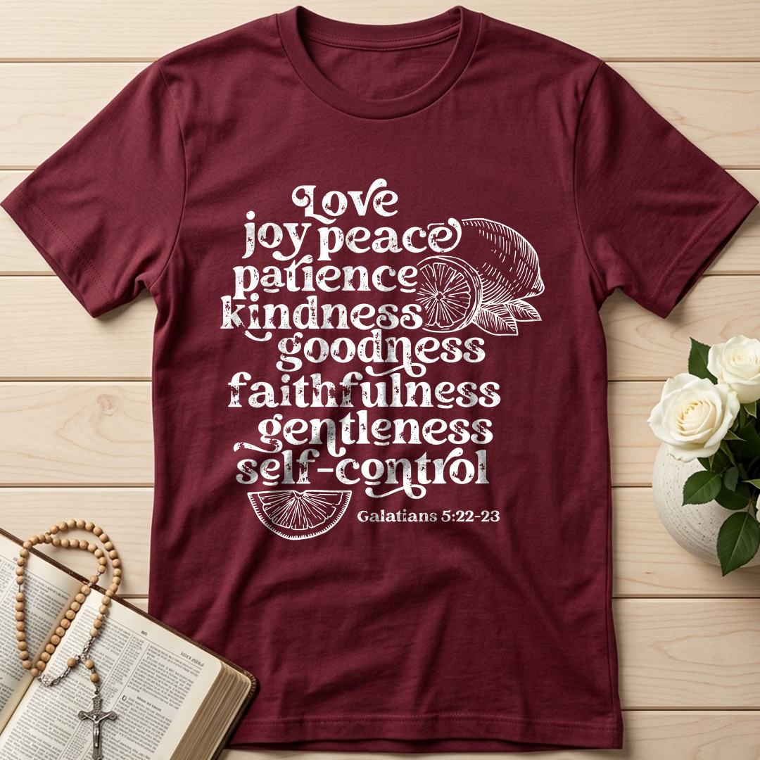 Love Joy Peace Patience Kindness Goodness Faithfulness Gentleness Self-control Galatians 5.22-23 01