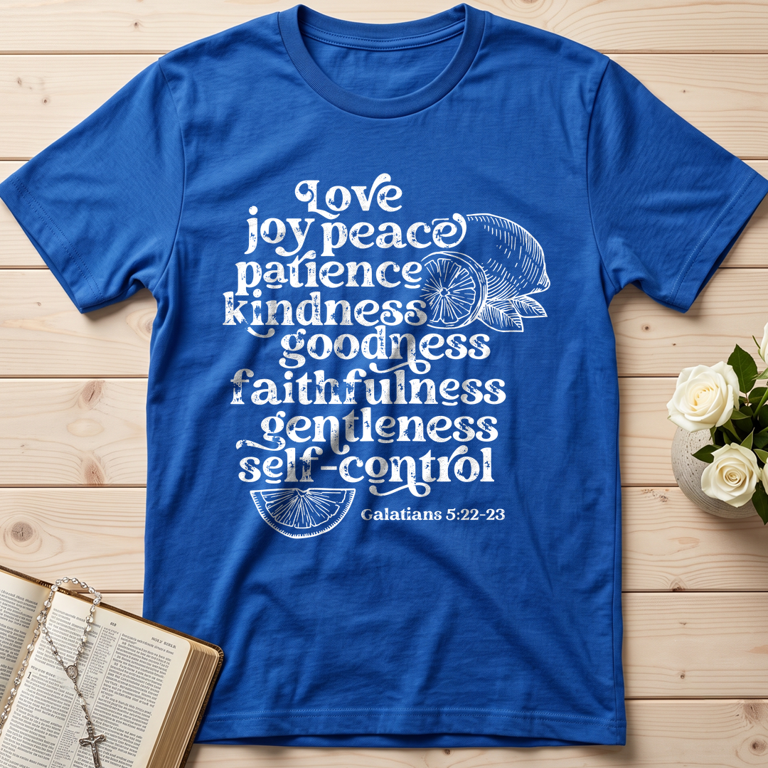 Love Joy Peace Patience Kindness Goodness Faithfulness Gentleness Self-control Galatians 5.22-23 01