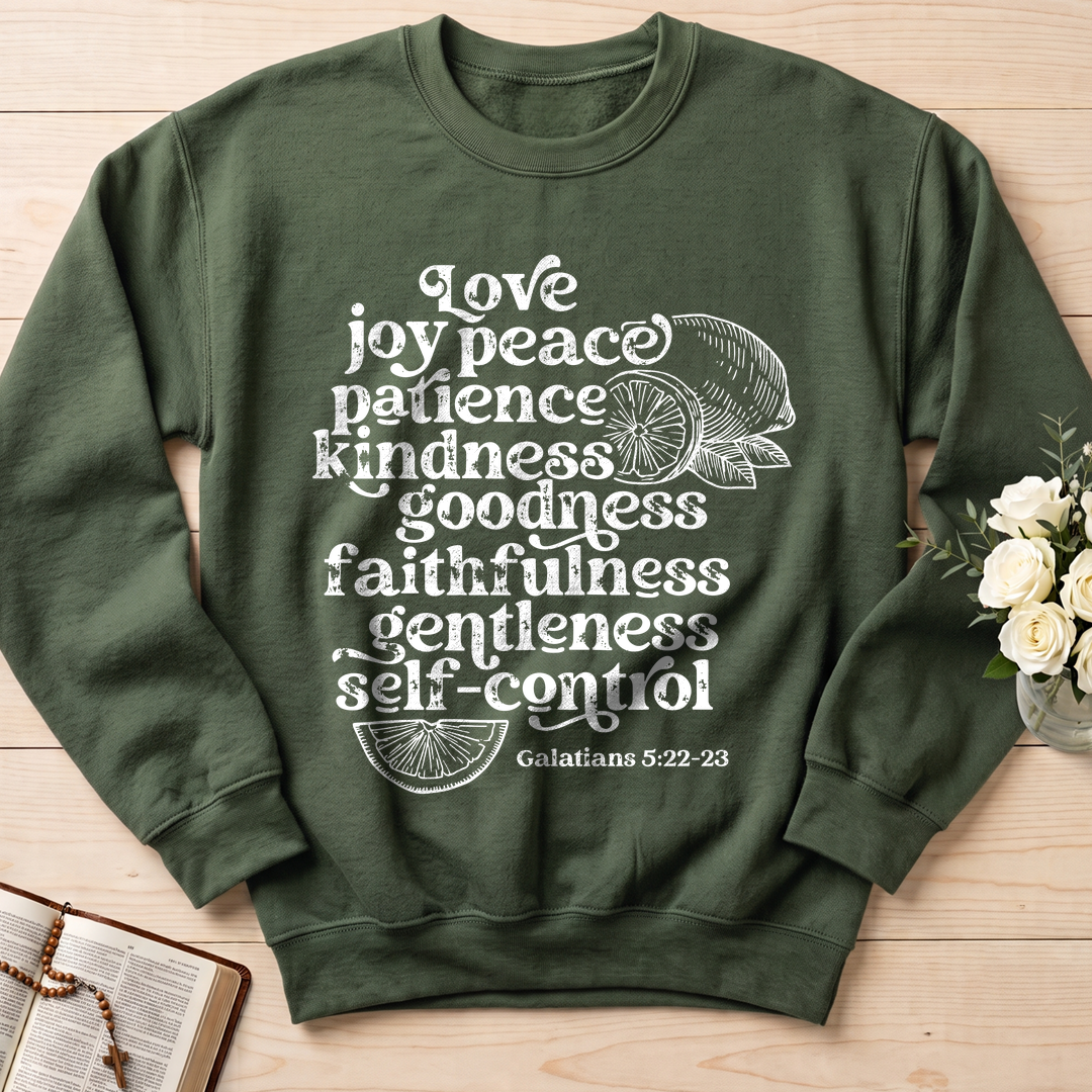 Love Joy Peace Patience Kindness Goodness Faithfulness Gentleness Self-control Galatians 5.22-23 01