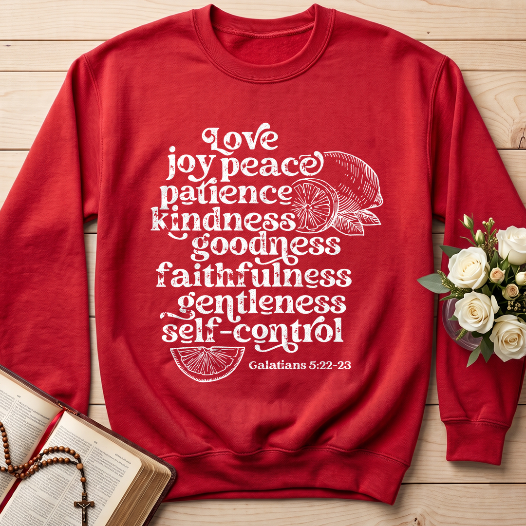 Love Joy Peace Patience Kindness Goodness Faithfulness Gentleness Self-control Galatians 5.22-23 01