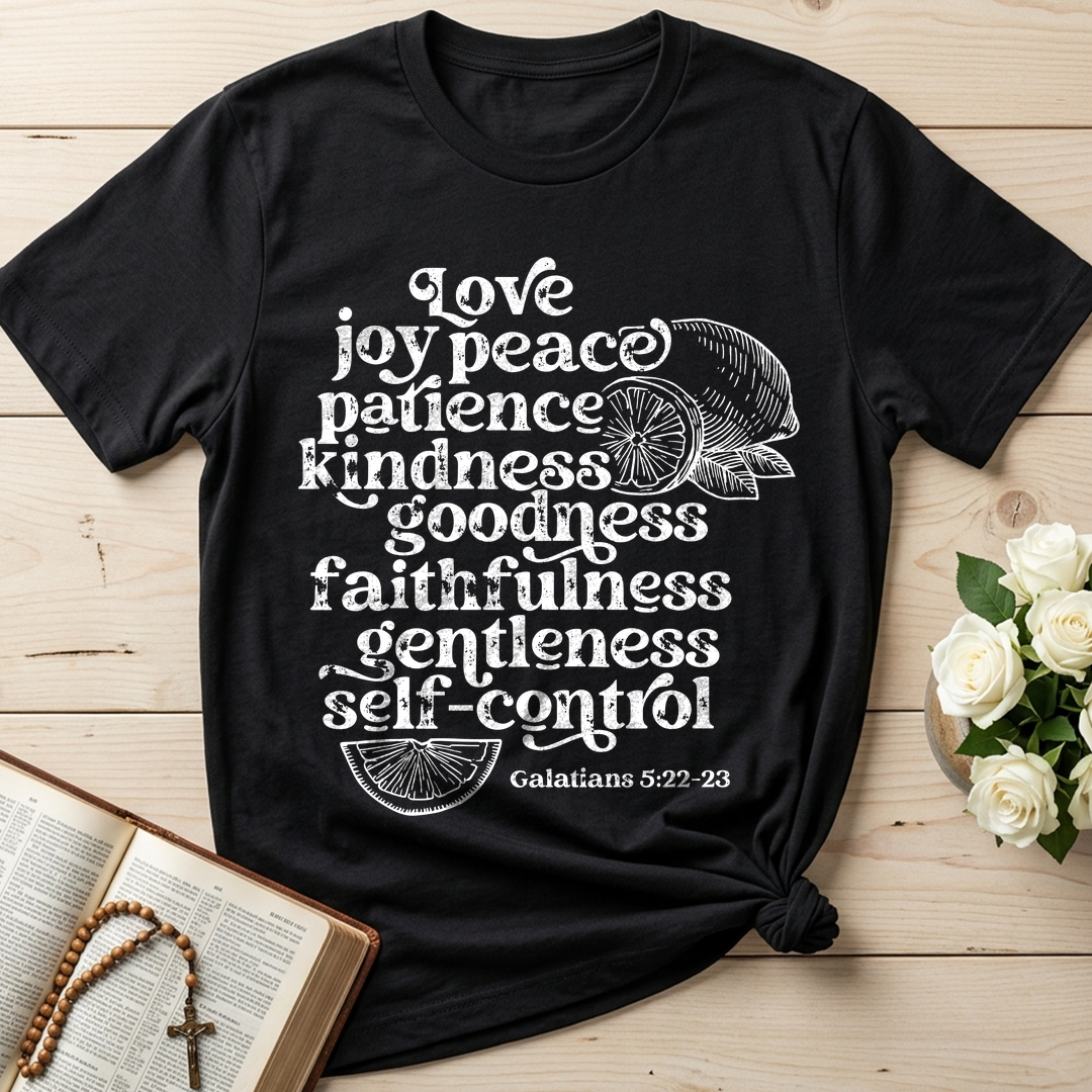 Love Joy Peace Patience Kindness Goodness Faithfulness Gentleness Self-control Galatians 5.22-23 01
