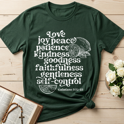 Love Joy Peace Patience Kindness Goodness Faithfulness Gentleness Self-control Galatians 5.22-23 01