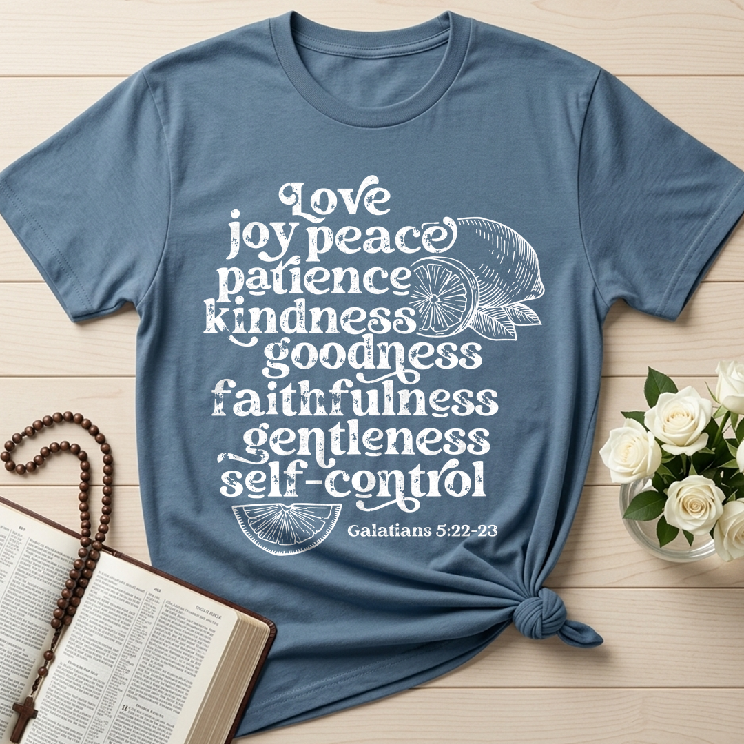 Love Joy Peace Patience Kindness Goodness Faithfulness Gentleness Self-control Galatians 5.22-23 01