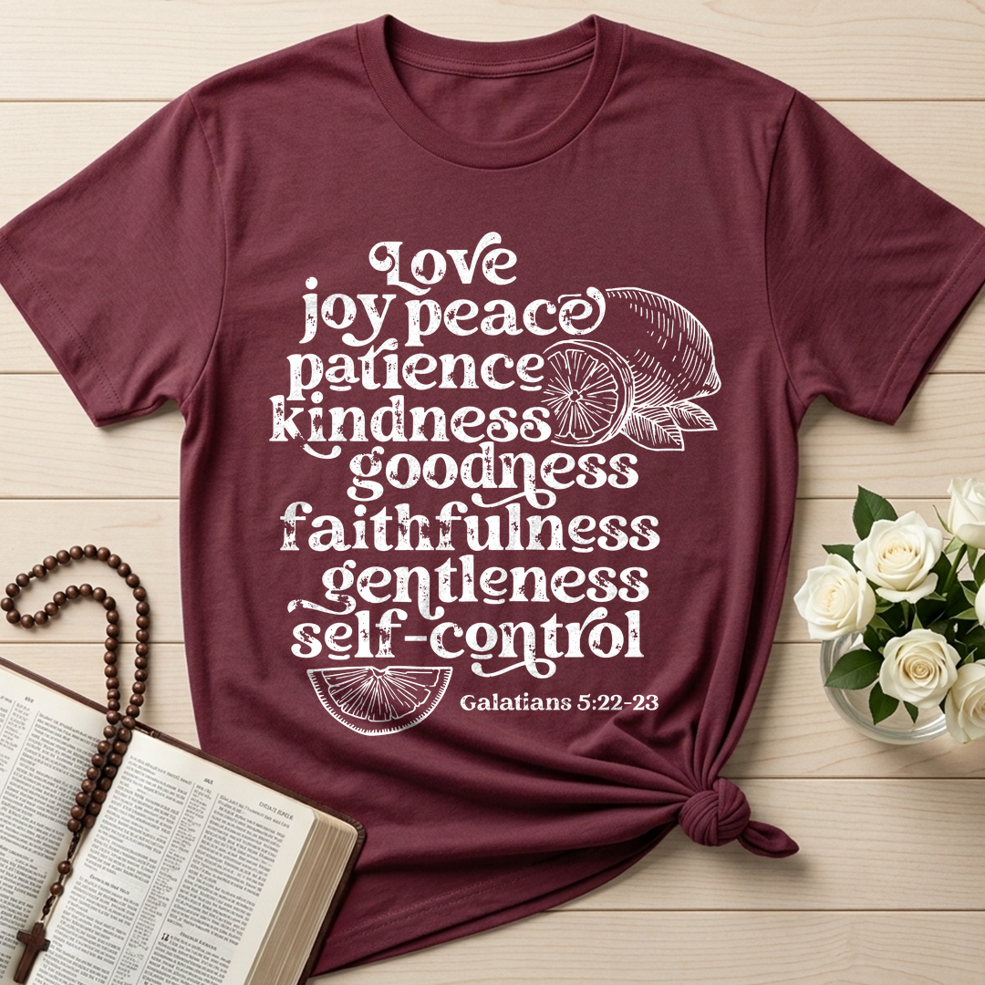 Love Joy Peace Patience Kindness Goodness Faithfulness Gentleness Self-control Galatians 5.22-23 01