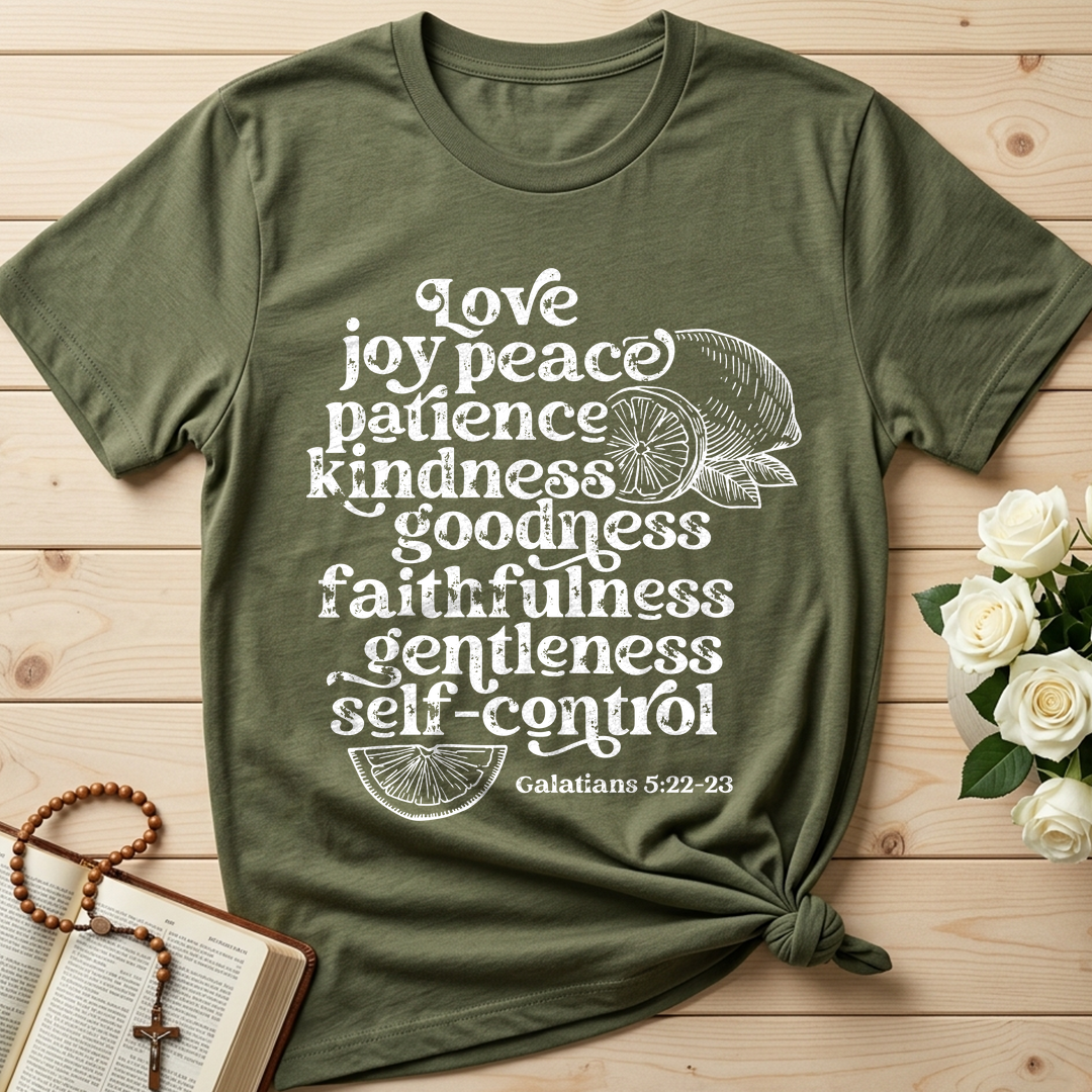 Love Joy Peace Patience Kindness Goodness Faithfulness Gentleness Self-control Galatians 5.22-23 01