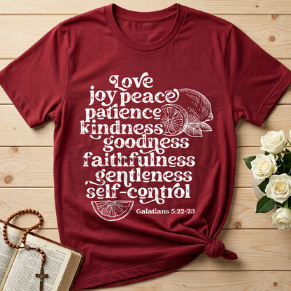 Love Joy Peace Patience Kindness Goodness Faithfulness Gentleness Self-control Galatians 5.22-23 01