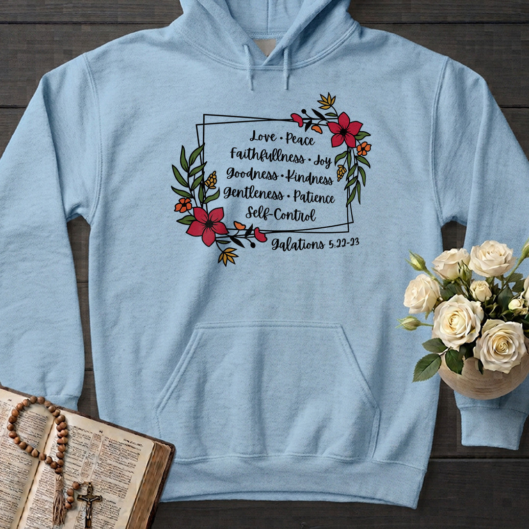 Love Peace Faithfullness Joy Goodness Kindness Gentleness Patience Self-Control Galatians 5.22-23 01