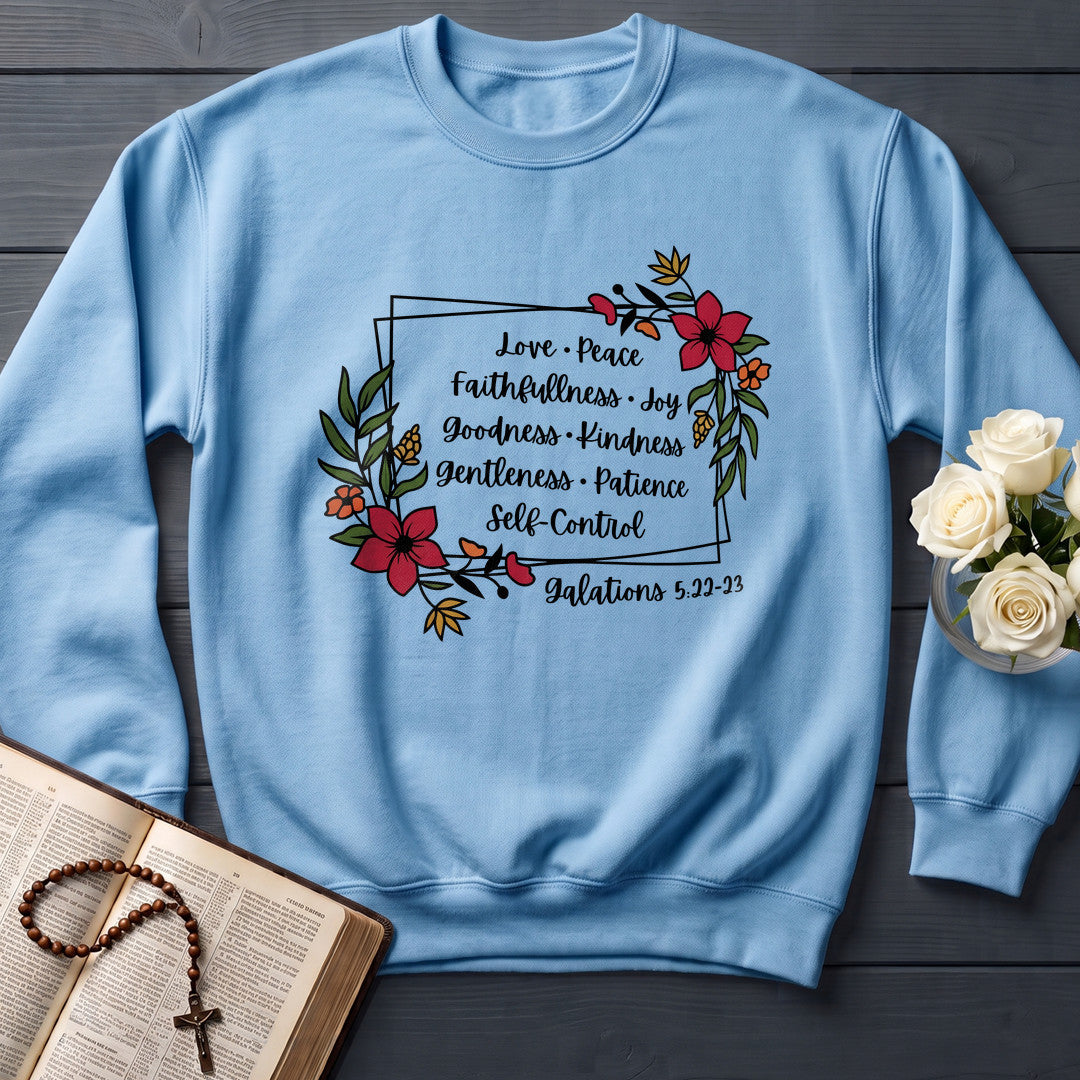 Love Peace Faithfullness Joy Goodness Kindness Gentleness Patience Self-Control Galatians 5.22-23 01