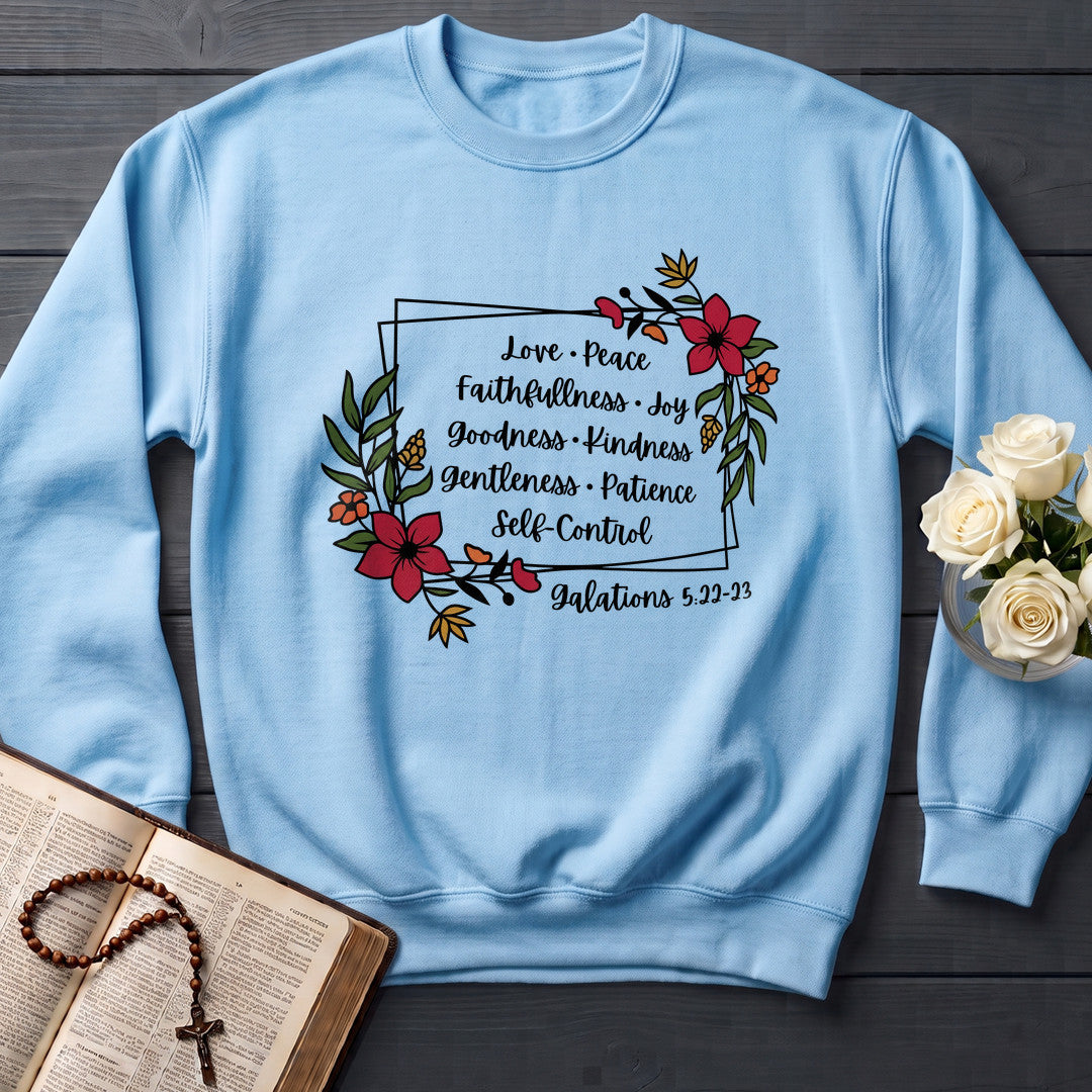 Love Peace Faithfullness Joy Goodness Kindness Gentleness Patience Self-Control Galatians 5.22-23 01