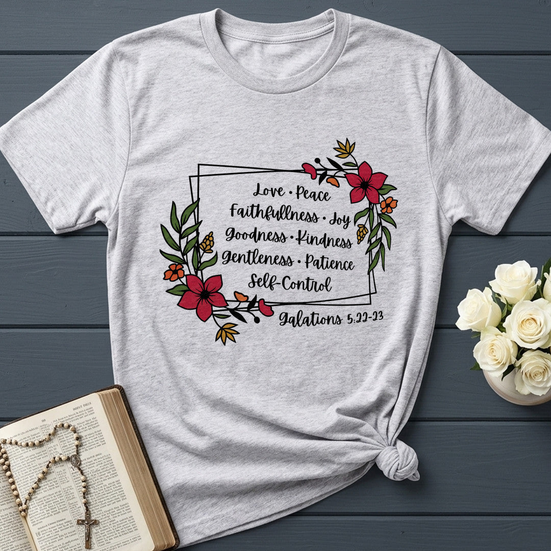 Love Peace Faithfullness Joy Goodness Kindness Gentleness Patience Self-Control Galatians 5.22-23 01