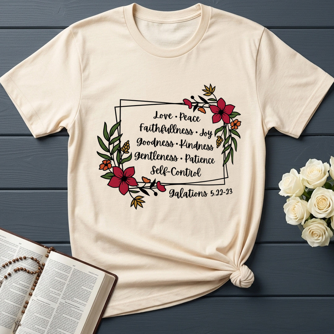 Love Peace Faithfullness Joy Goodness Kindness Gentleness Patience Self-Control Galatians 5.22-23 01