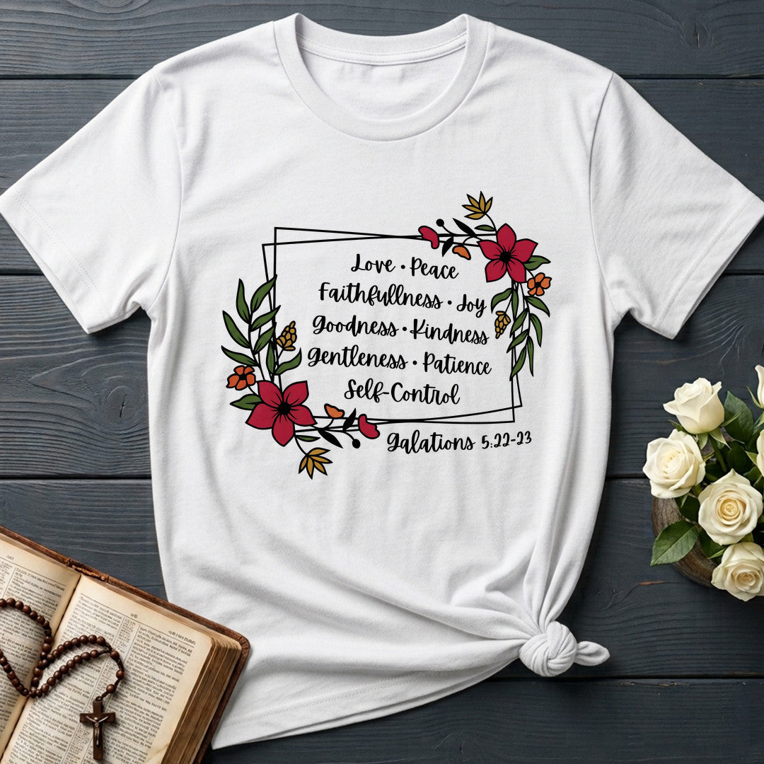 Love Peace Faithfullness Joy Goodness Kindness Gentleness Patience Self-Control Galatians 5.22-23 01