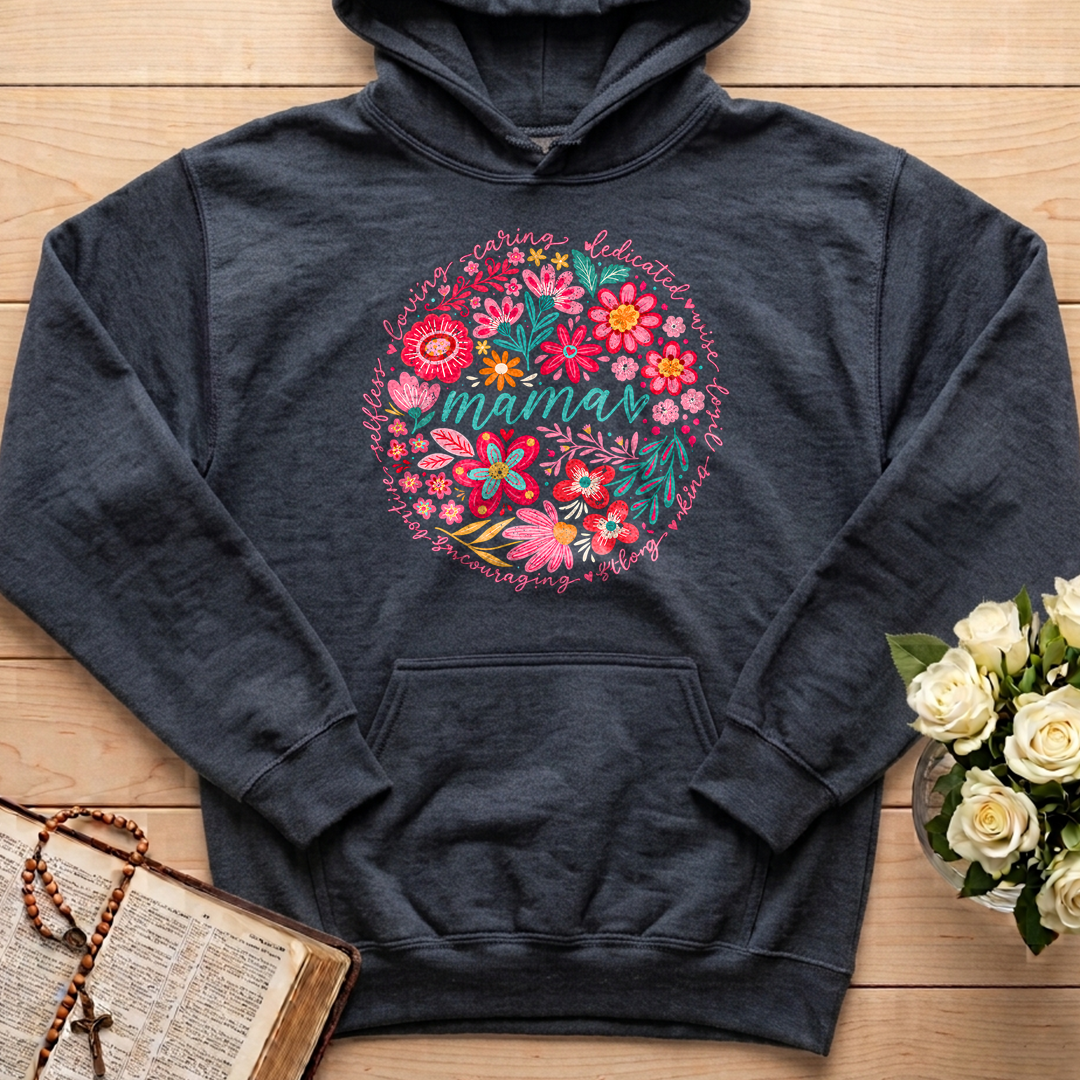 Loving Caring Dedicated Wise Loyal Kind Strong Encouraging Positive Selfless Mama 01