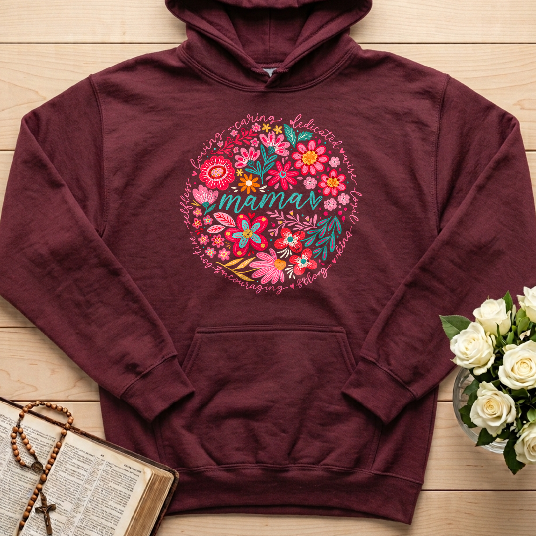 Loving Caring Dedicated Wise Loyal Kind Strong Encouraging Positive Selfless Mama 01