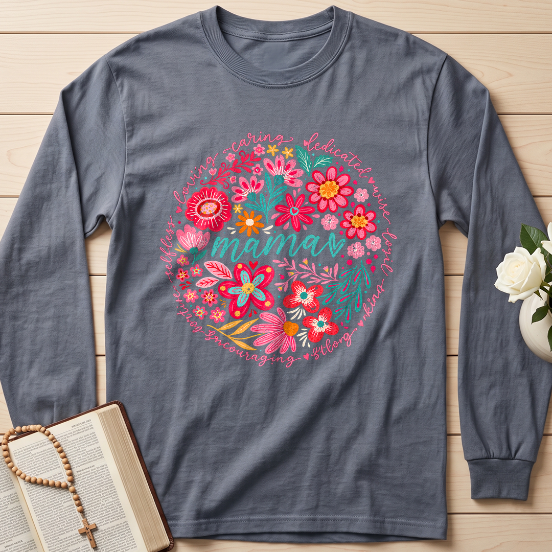 Loving Caring Dedicated Wise Loyal Kind Strong Encouraging Positive Selfless Mama 01