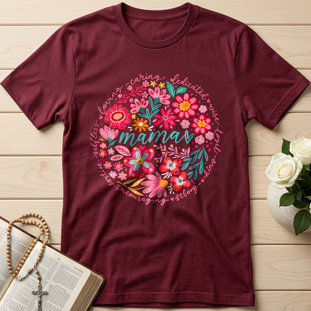 Loving Caring Dedicated Wise Loyal Kind Strong Encouraging Positive Selfless Mama 01